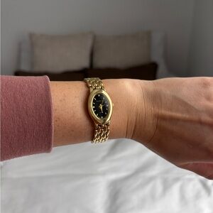 Northcrest Gold Women's Watch with Black Dial
